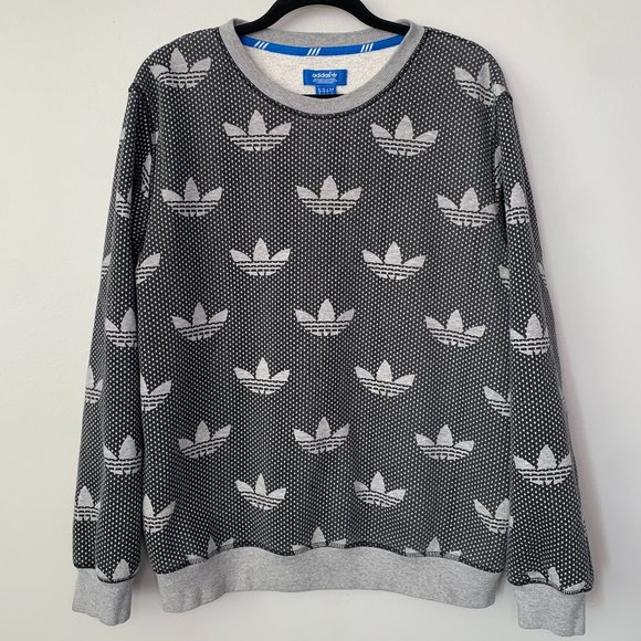 /// Adidas Logo Print + Polka Dot Crewneck - Picture 1 of 5
